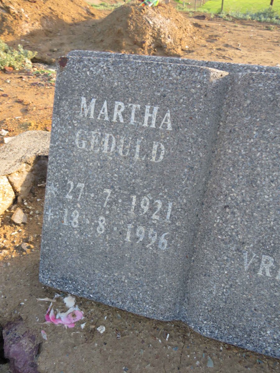 GEDULD Martha 1921-1996