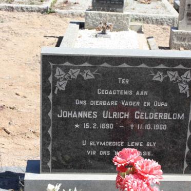 GELDERBLOM Johannes Ulrich 1890-1960