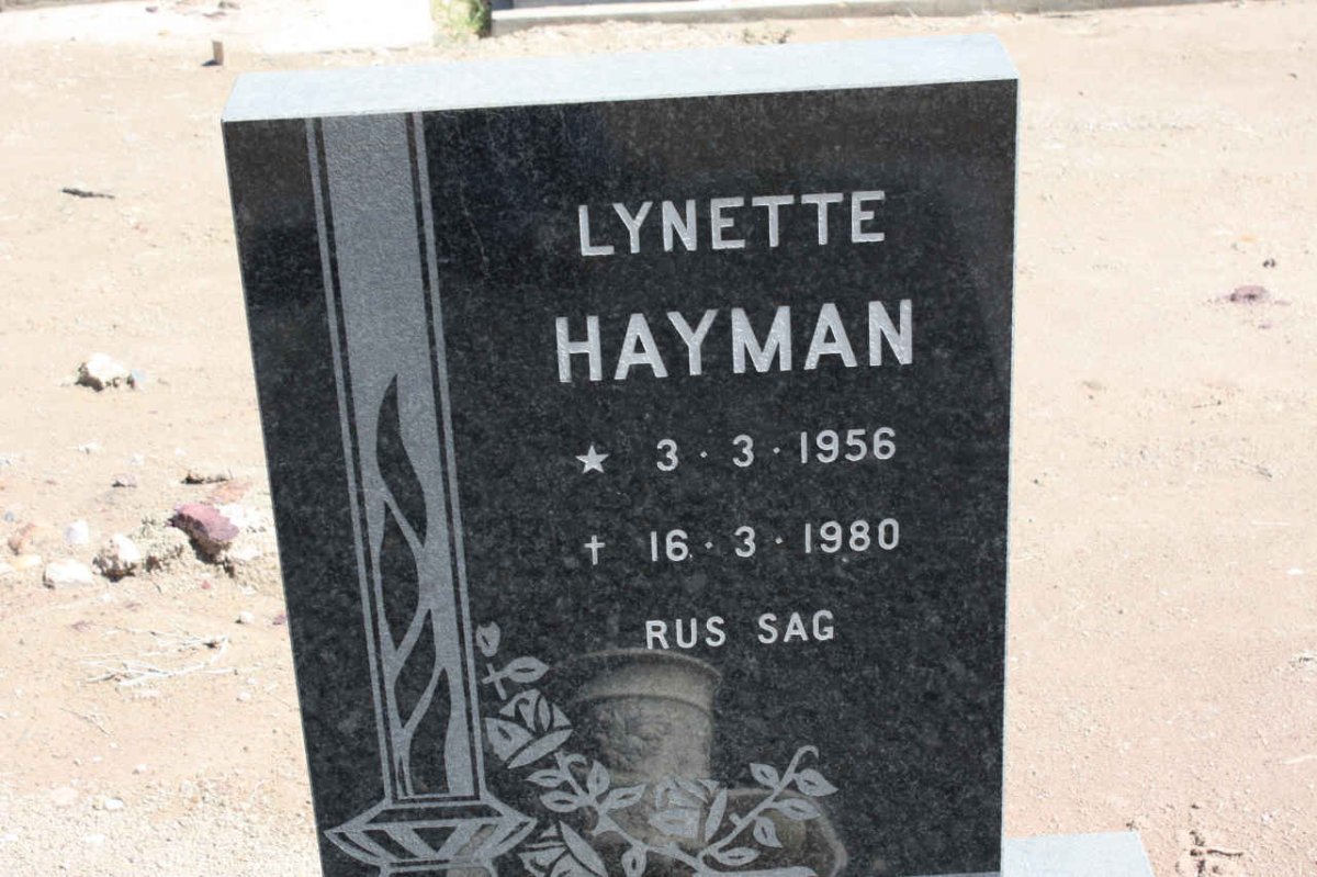 HAYMAN Lynette 1956-1980