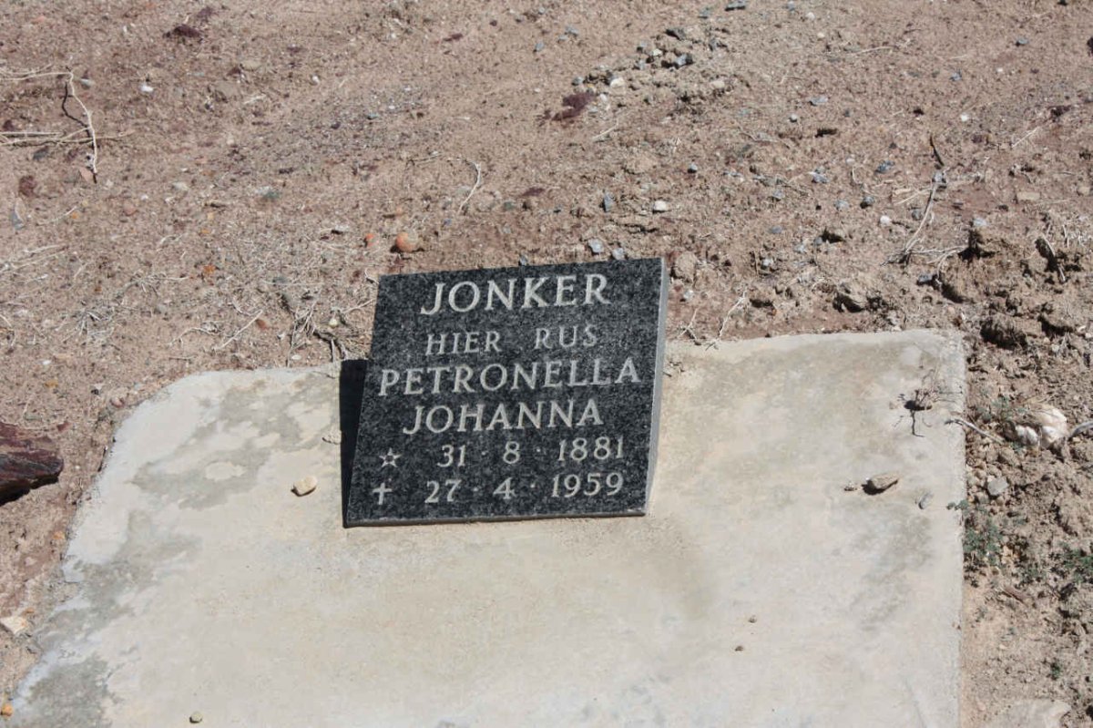 JONKER Petronella Johanna 1881-1959