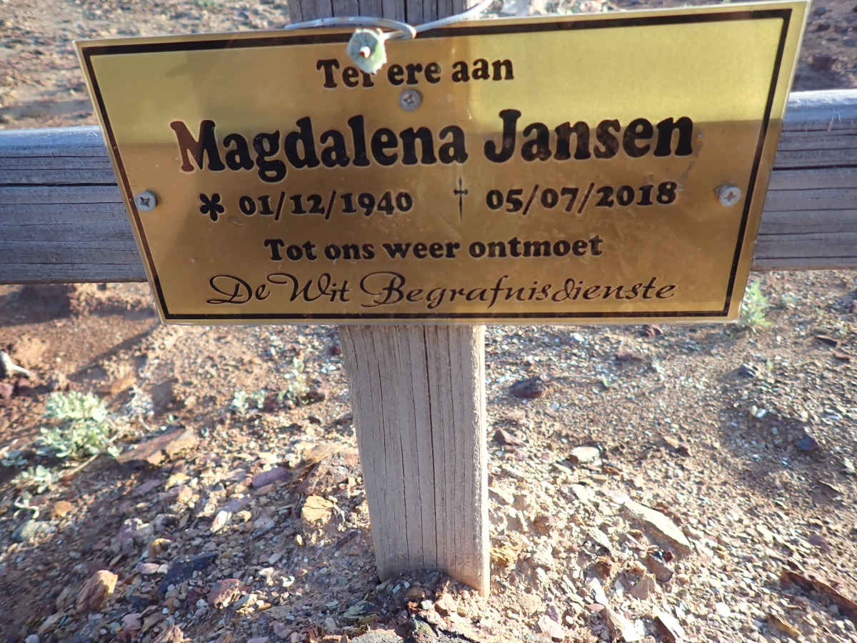 JANSEN Magdalena 1940-2018