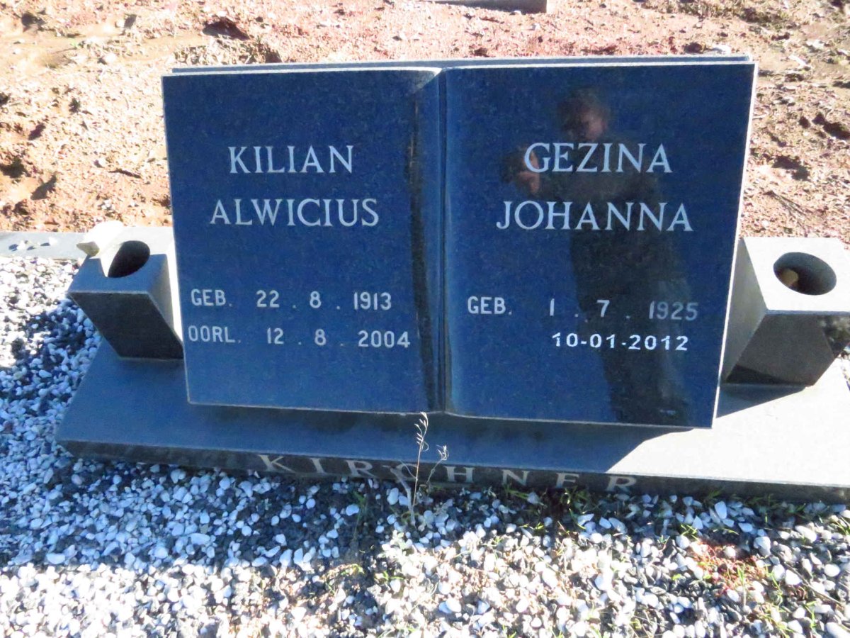 KIRCHNER Killian Alwicus 1913-2004 & Gezina Johanna 1925-2012