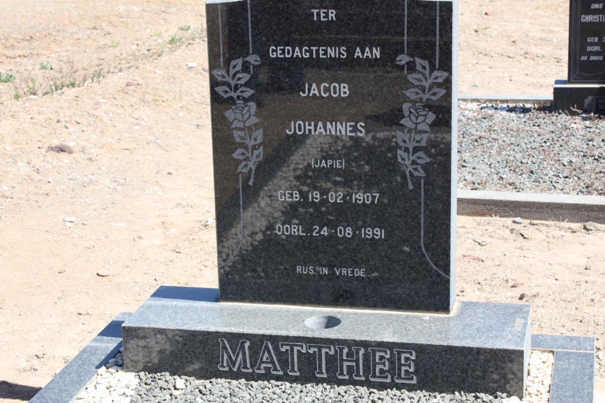 MATTHEE Jacob Johannes 1907-1991
