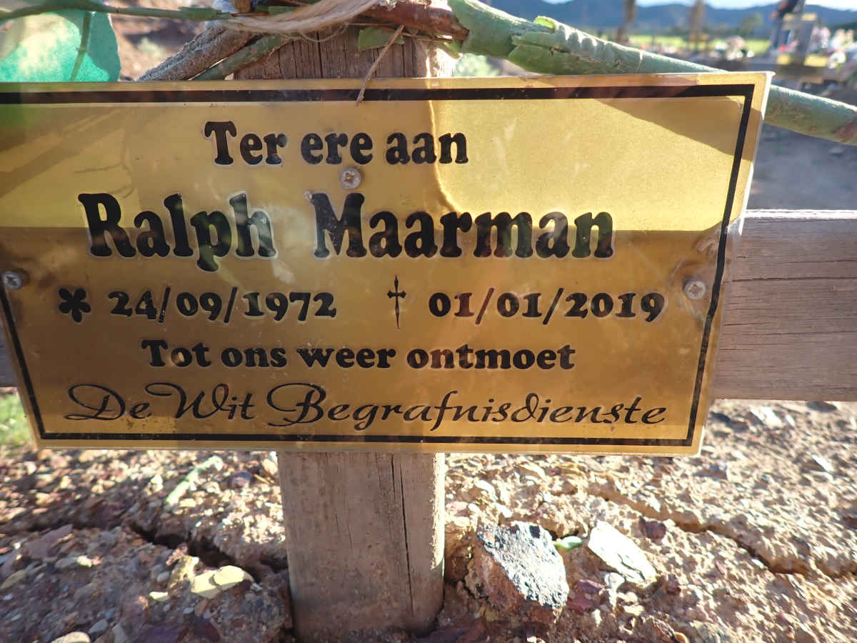 MAARMAN Ralph 1972-2019