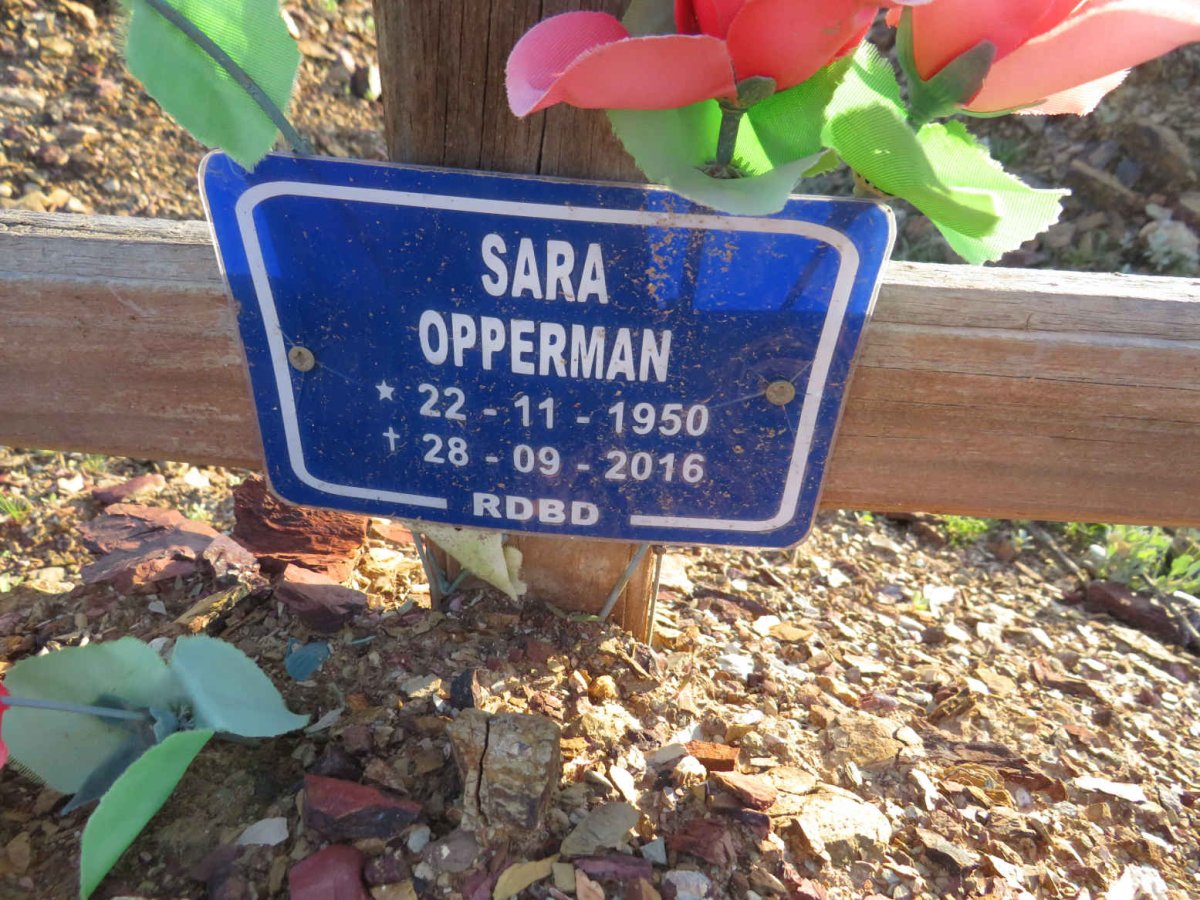 OPPERMAN Sara 1950-2016