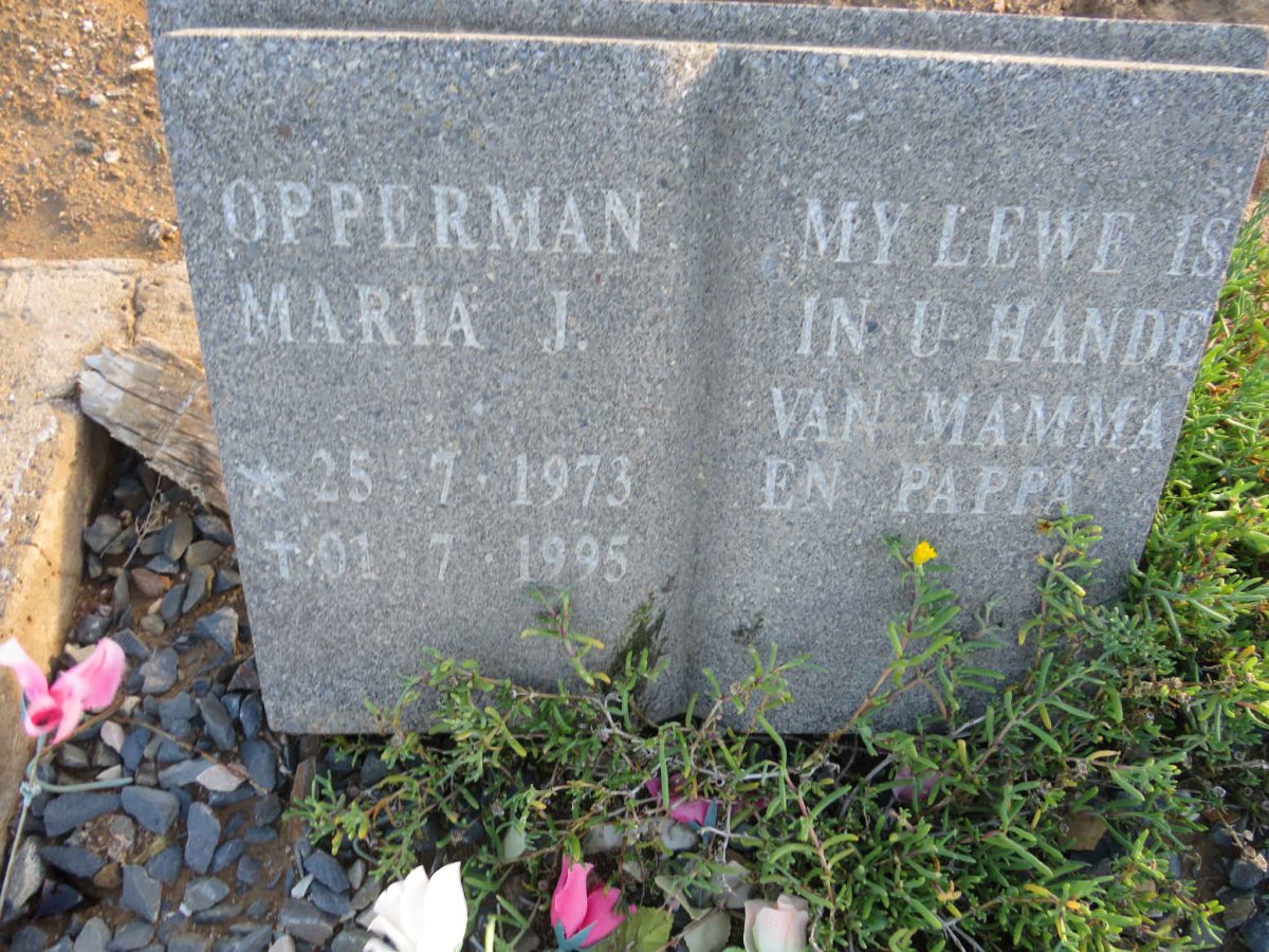 OPPERMAN Maria J. 1973-1995