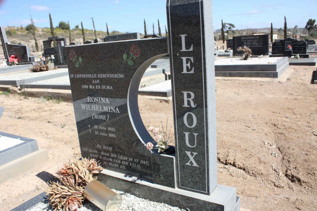 ROUX Rosina Wilhelmina, le 1933-2001