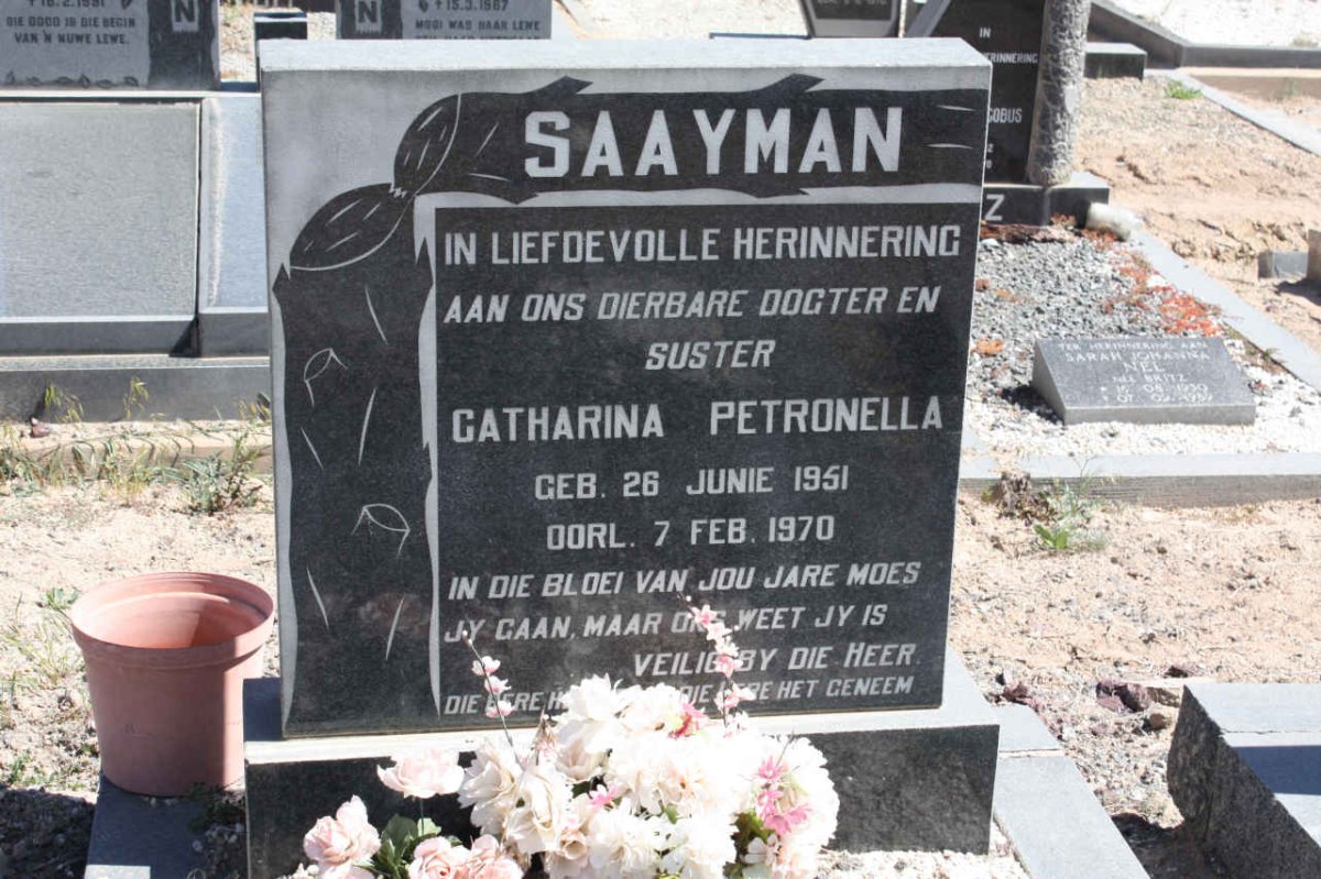 SAAYMAN Catharina Petronella 1951-1970