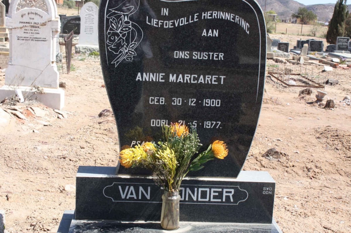 TONDER Annie Margaret, van 1900-1977
