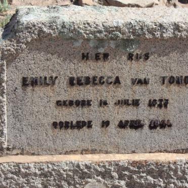 TONDER Emily Rebecca, van 1873-1941