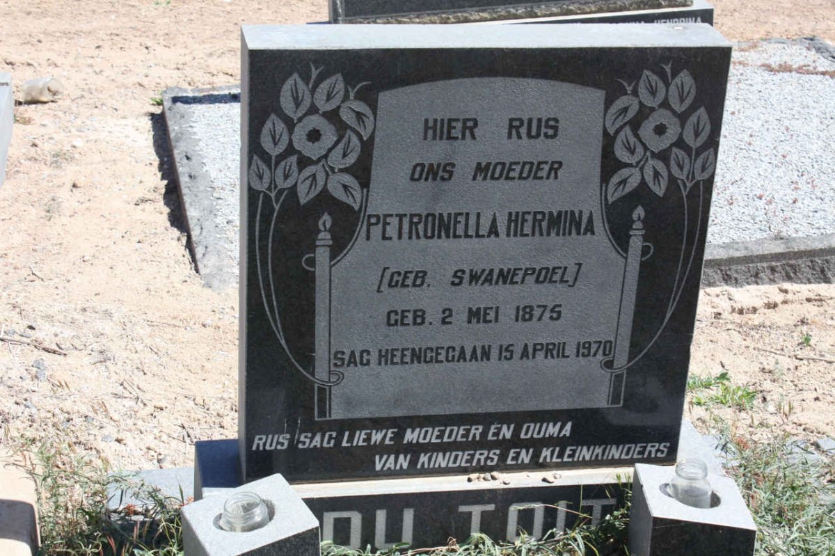 TOIT Petronella Hermina, du nee SWANEPOEL 1875-1970