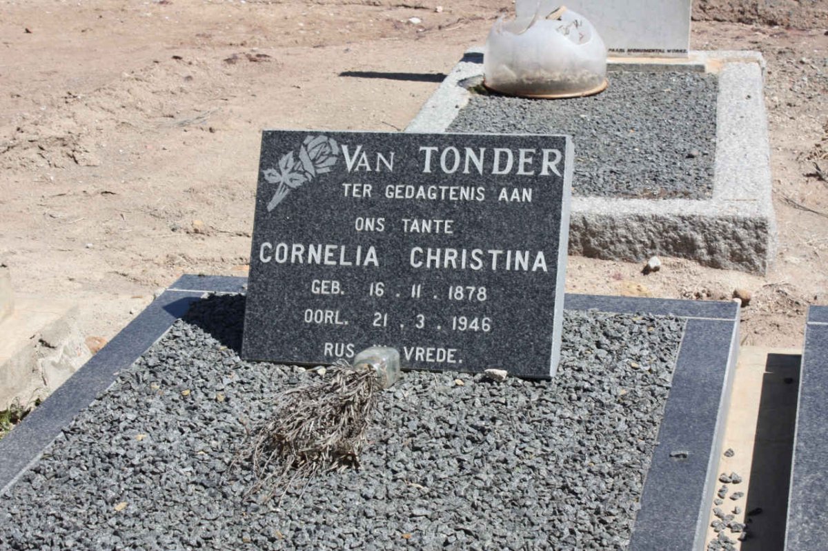 TONDER Cornelia Christina, van 1878-1946