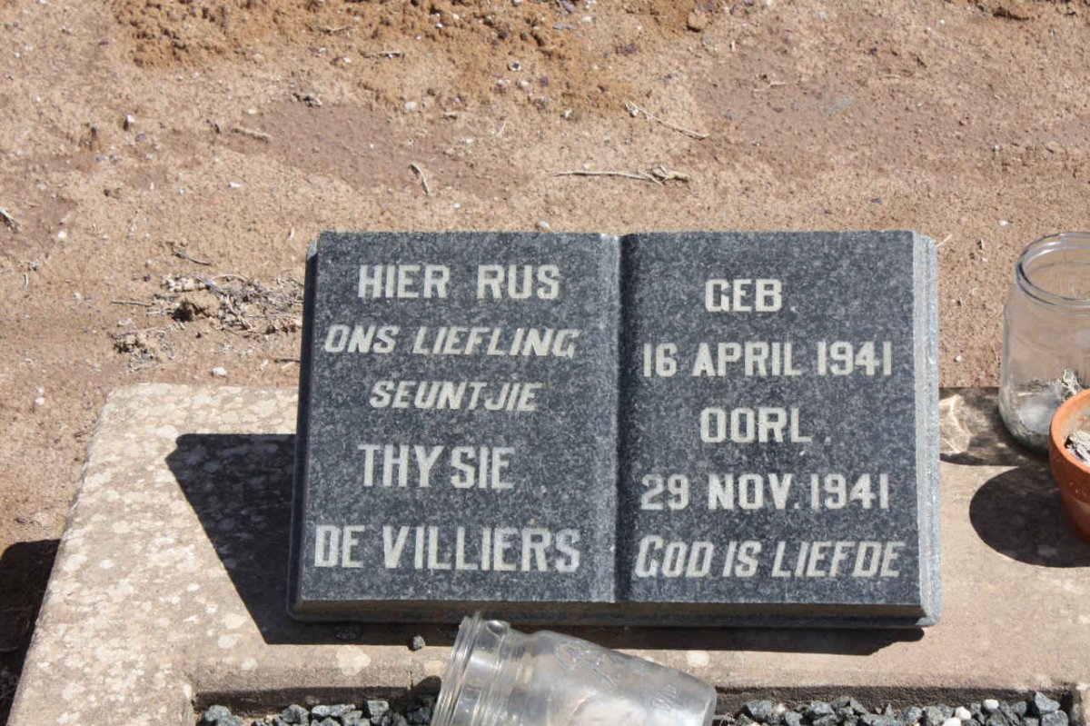 VILLIERS Thysie, de 1941-1941