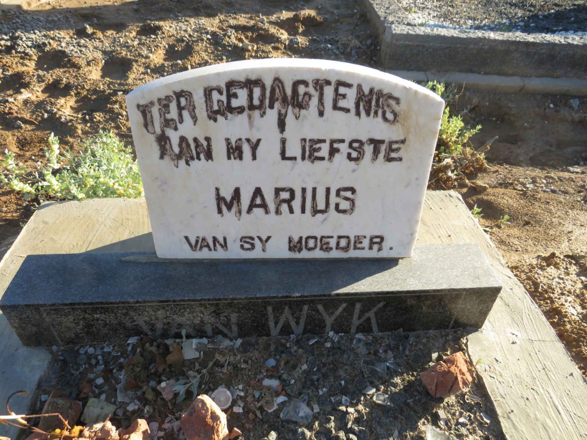 WYK Marius, van ?