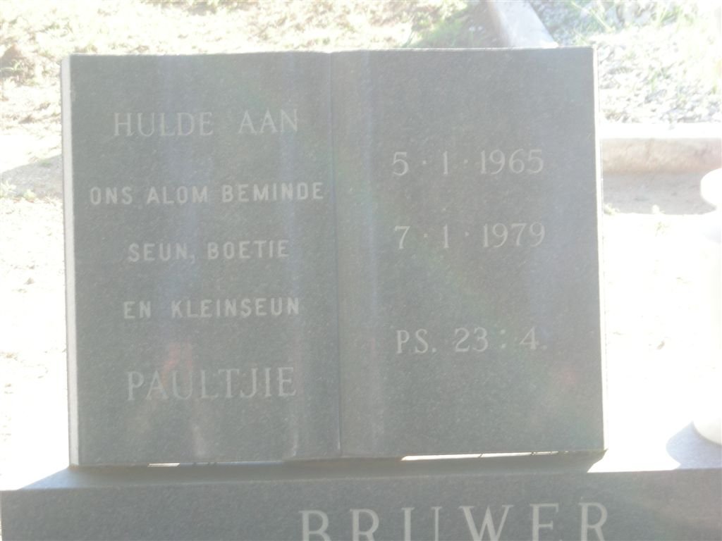 BRUWER Paultjie 1965-1979