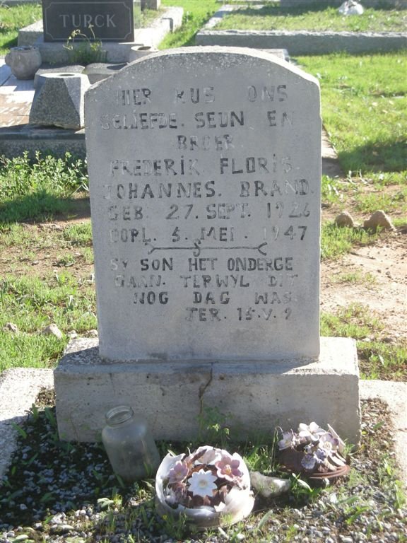 BRAND Hendrik Floris Johannes 1928-1947