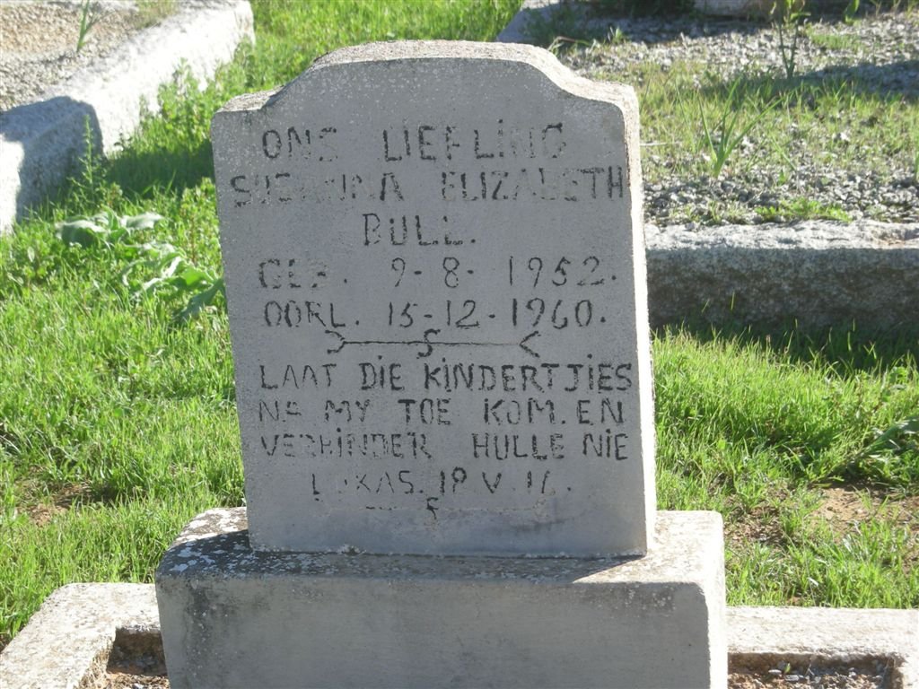 BULL Susanna Elizabeth 1952-1960