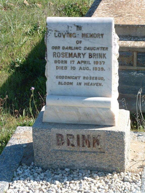 BRINK Rosemary 1937-1939