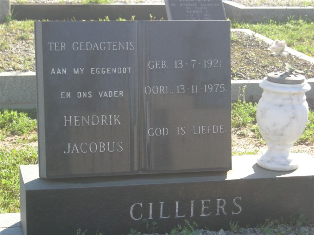 CILLIERS Hendrik Jacobus 1921-1975