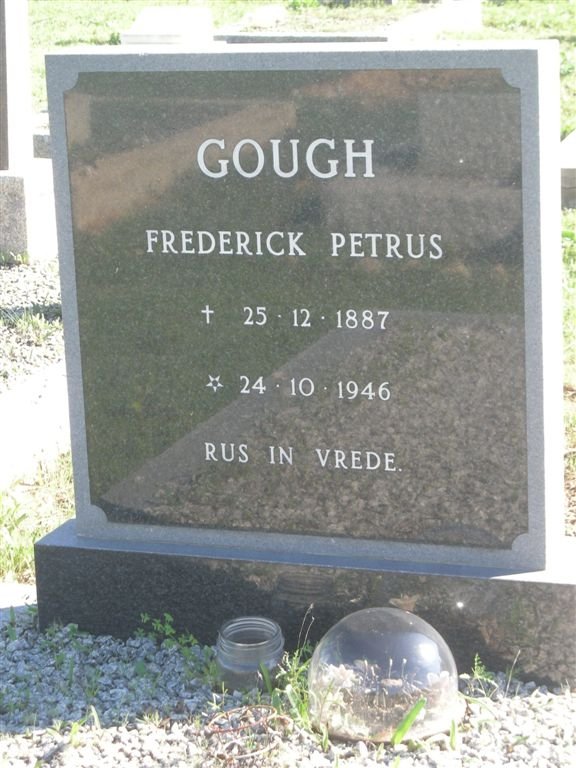 GOUGH Frederick Petrus 1887-1946