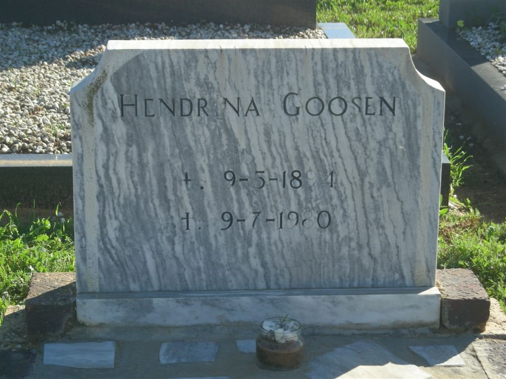GOOSEN Hendrina 1894-1980