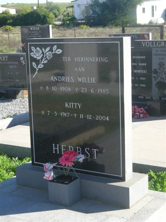 HERBST Andries Willie 1908-1985 &amp; Kitty 1917-2004