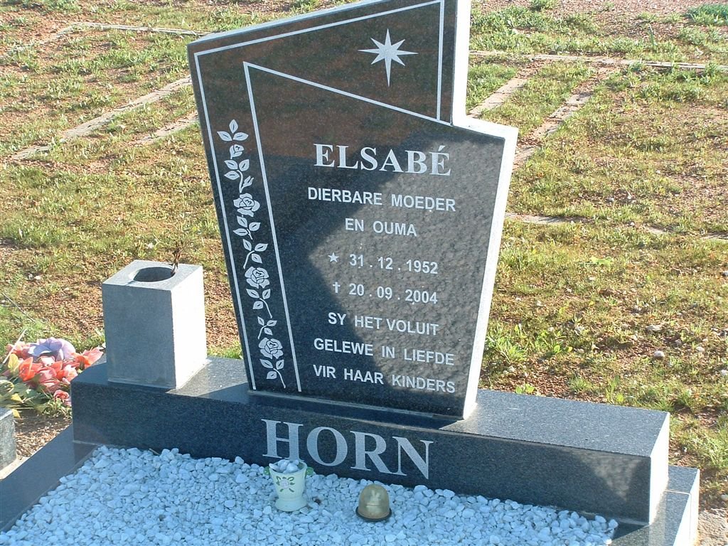 HORN Elsabe 1952-2004