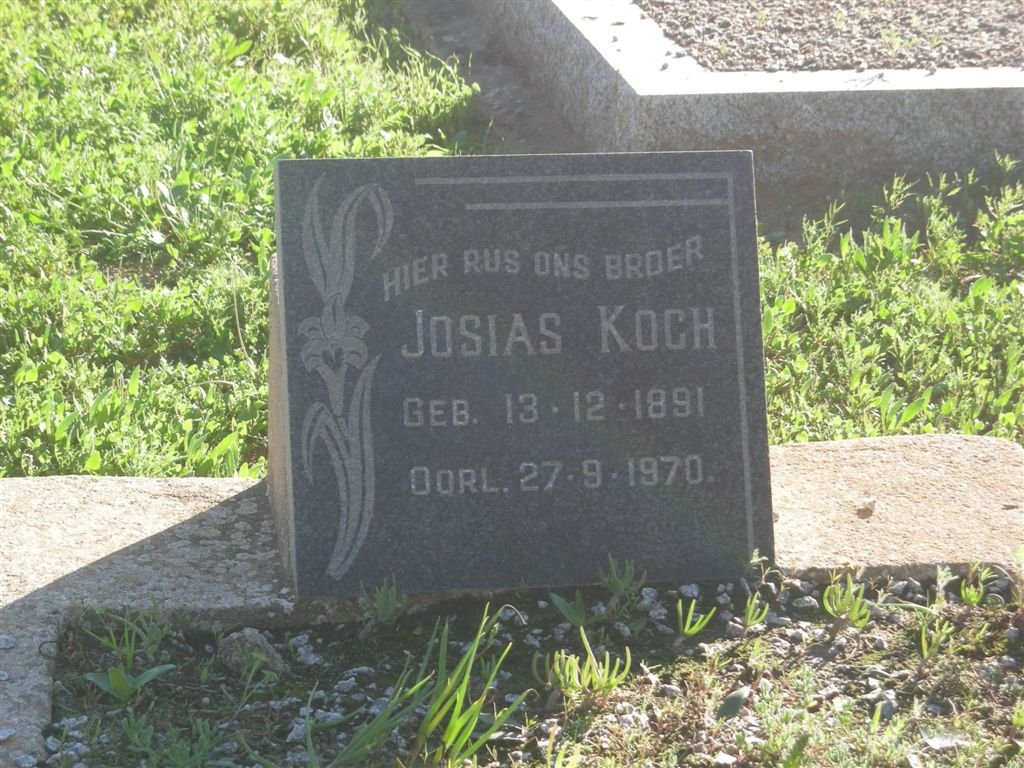 KOCH Josias 1891-1970