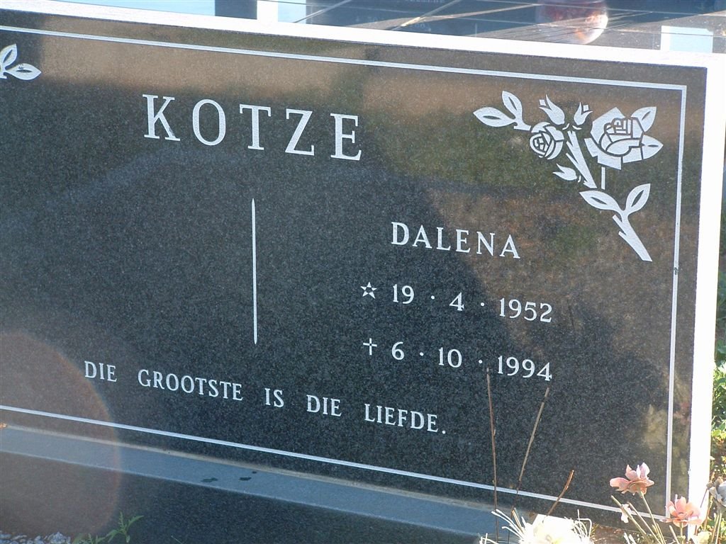 KOTZE Dalena 1952-1994