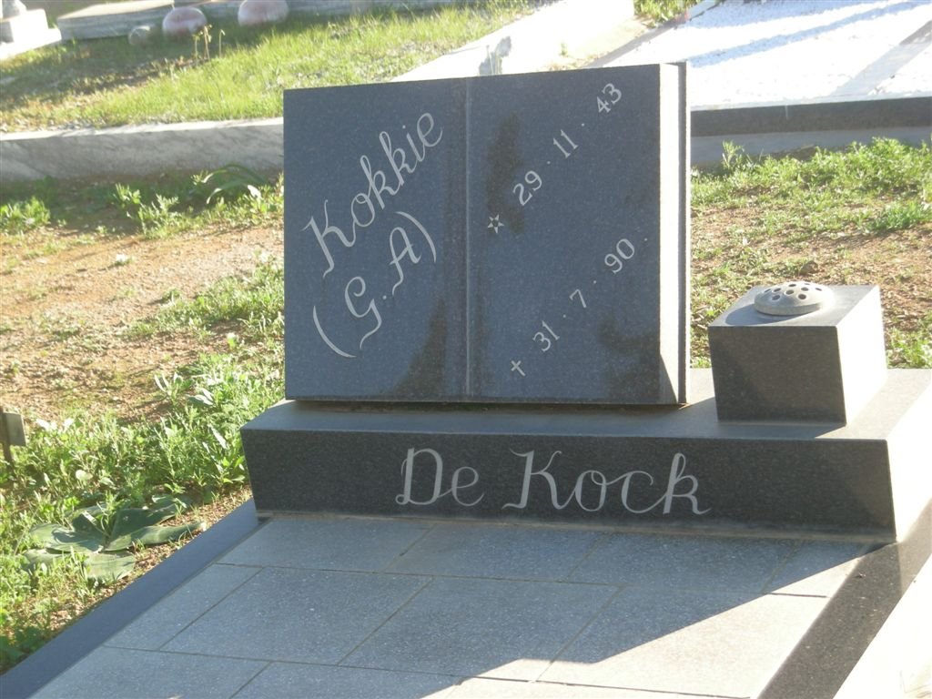 KOCK G.A., de 1943-1990