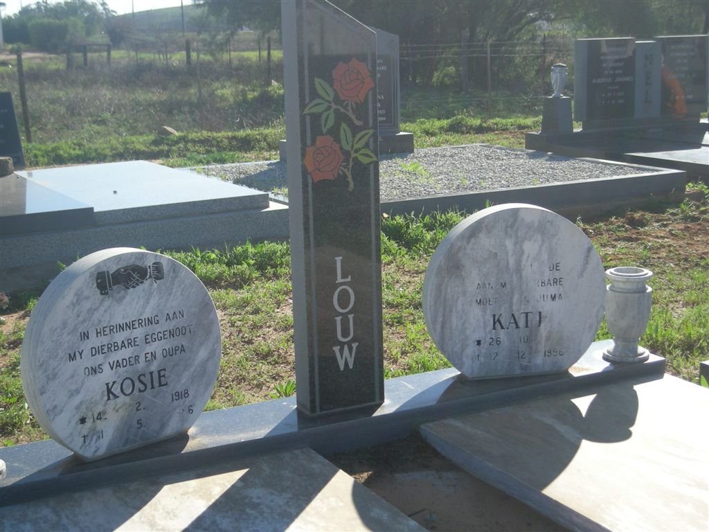 LOUW Kosie 1918-19?6  &amp; Kate ??-1996