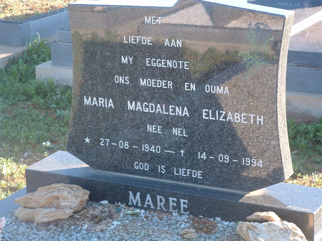 MAREE Maria Magdalena nee NEL 1940-1994