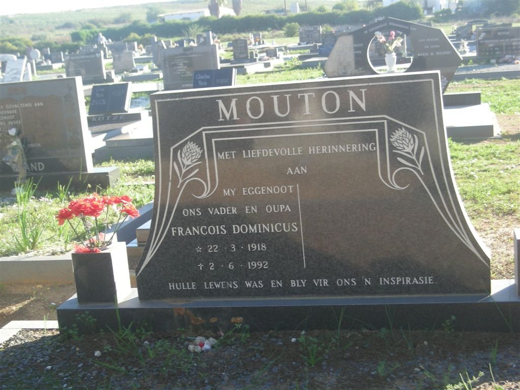 MOUTON Francois Dominicus 1918-1992