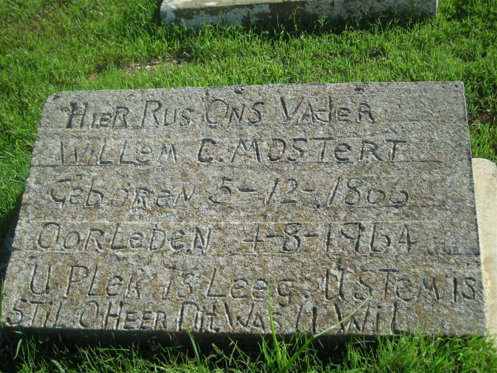 MOSTERT Willem C. 1866-1964