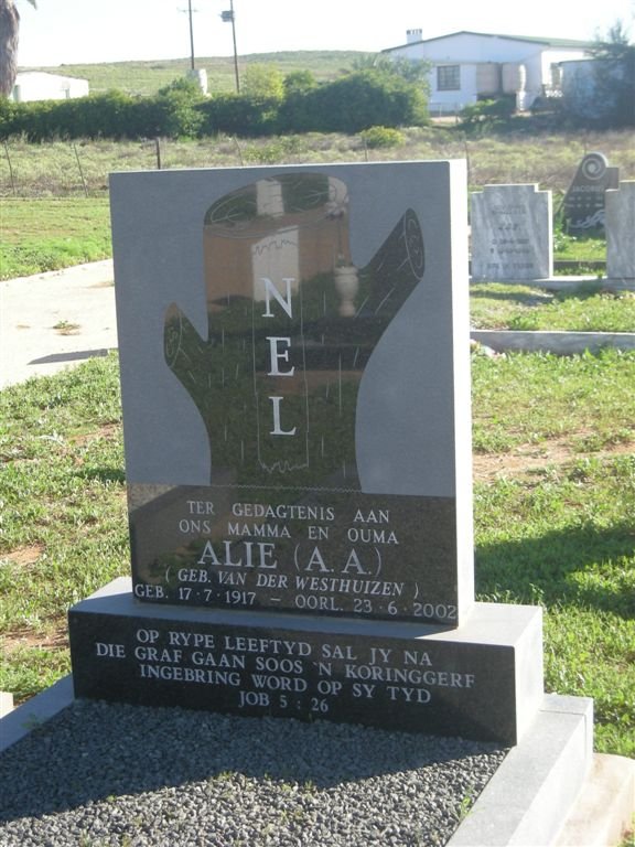 NEL A.A. nee VAN DER WESTHUIZEN 1917-2002