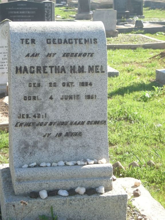 NEL Magretha H.M. 1894-1951