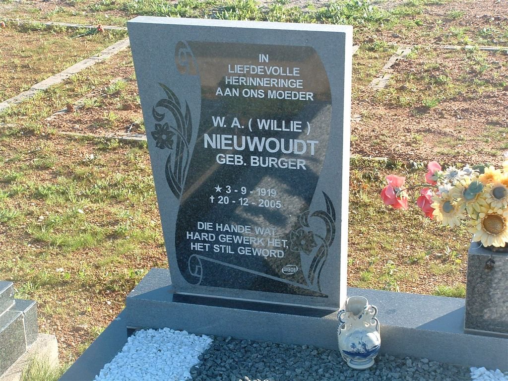 NIEUWOUDT W.A. nee BURGER 1919-2005_1