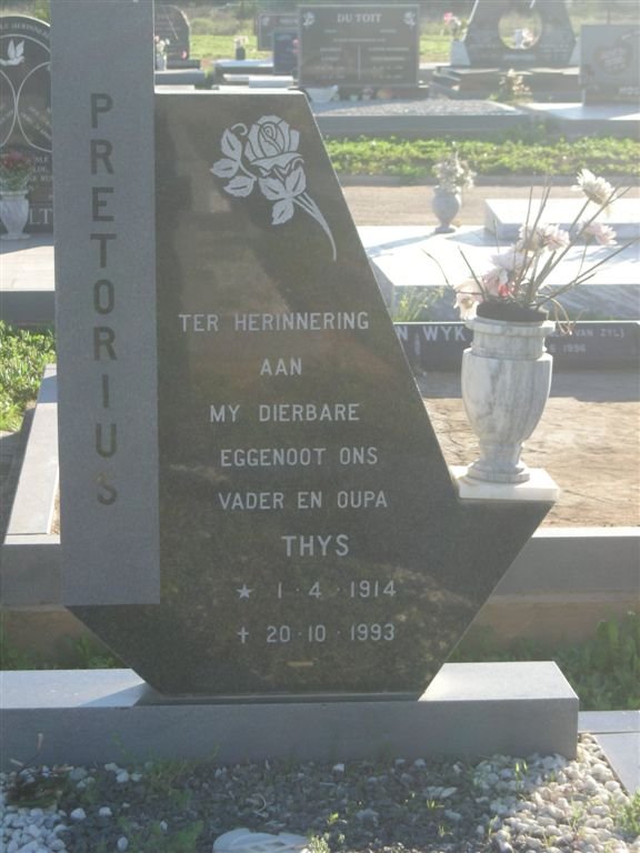 PRETORIUS Thys 1914-1993