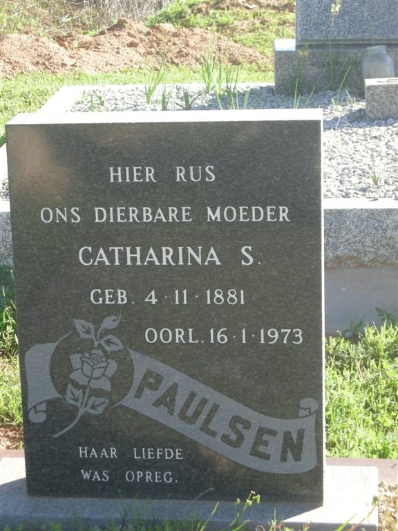 PAULSEN Catharina S. 1881-1973