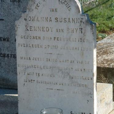 RHYN Johanna Susanna Kennedy, van 1889-1890