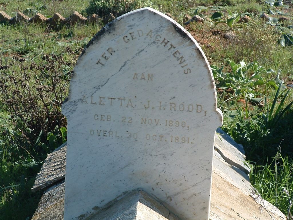 ROOD Aletta J.I. 1890-1891