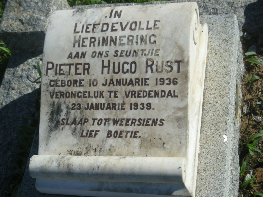 RUST Pieter Hugo 1936-1939