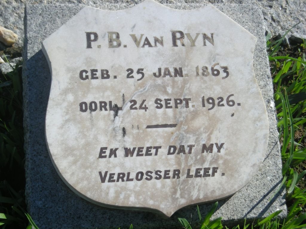 RYN P.B., van 1863-1926