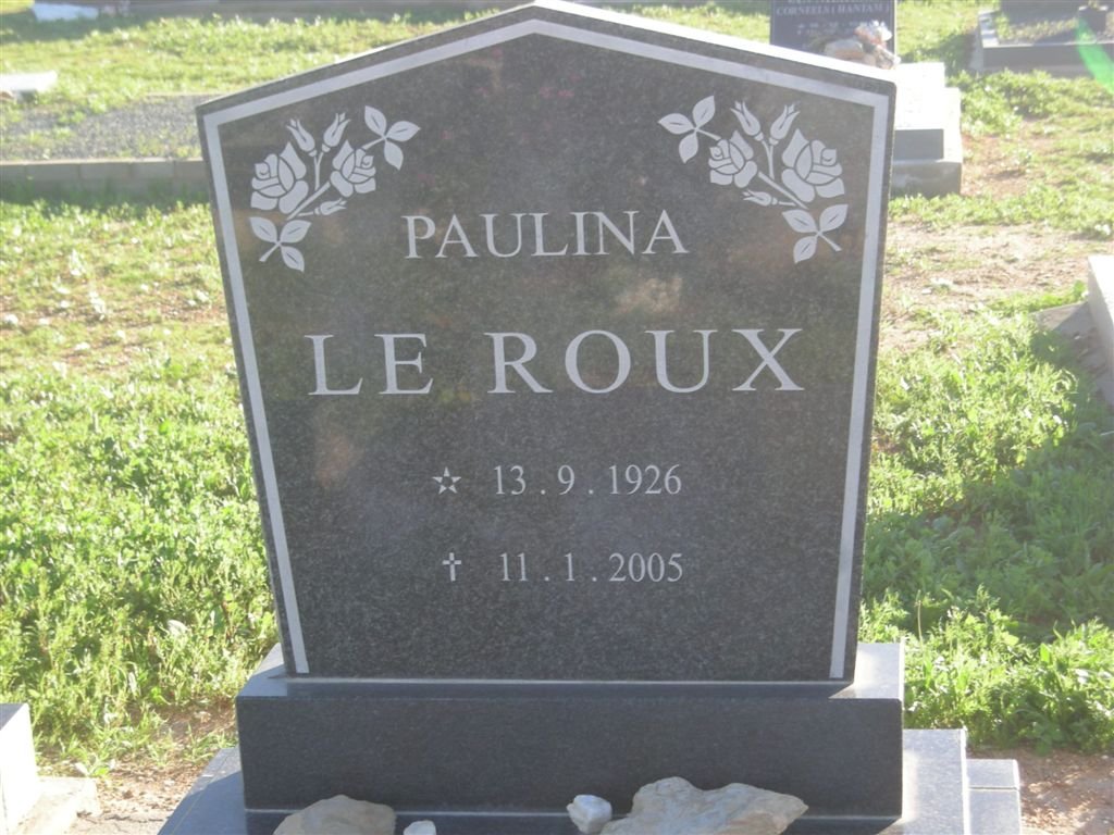 ROUX Paulina, le 1926-2005
