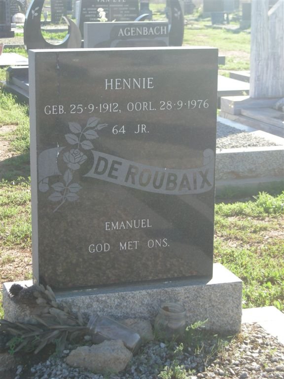 ROUBAIX Hennie, de 1912-1976