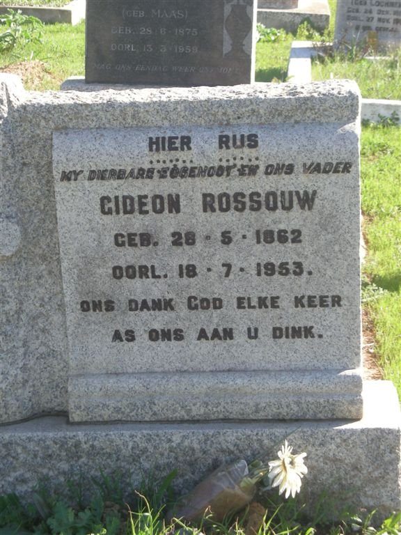 ROSSOWU Gideon 1862-1953