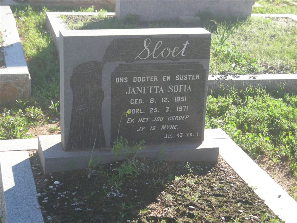 SLOET Janetta Sofia 1951-1971