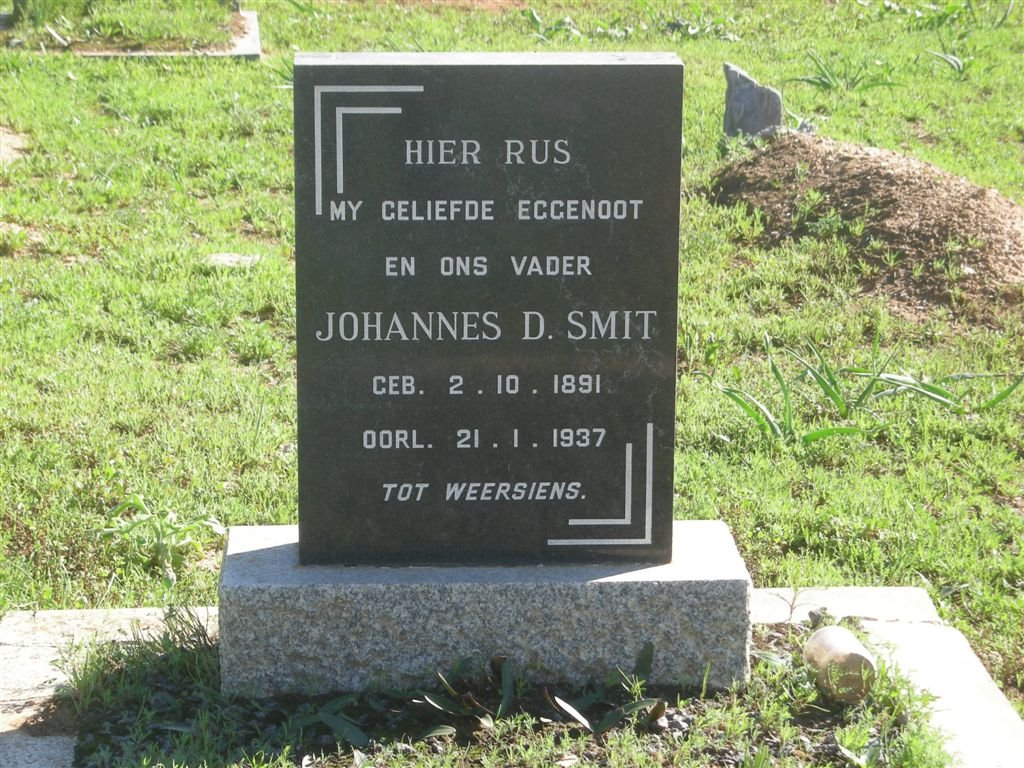 SMIT Johannes D. 1891-1937