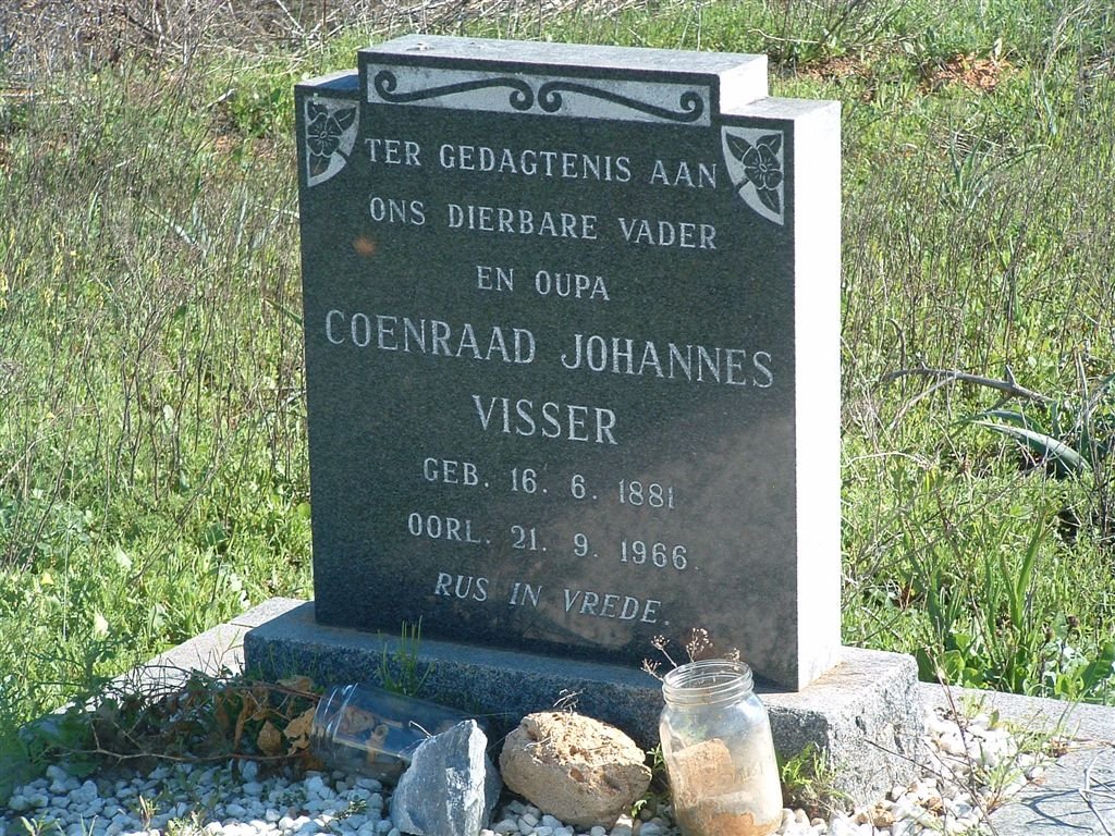VISSER Coenraad Johannes 1881-1966