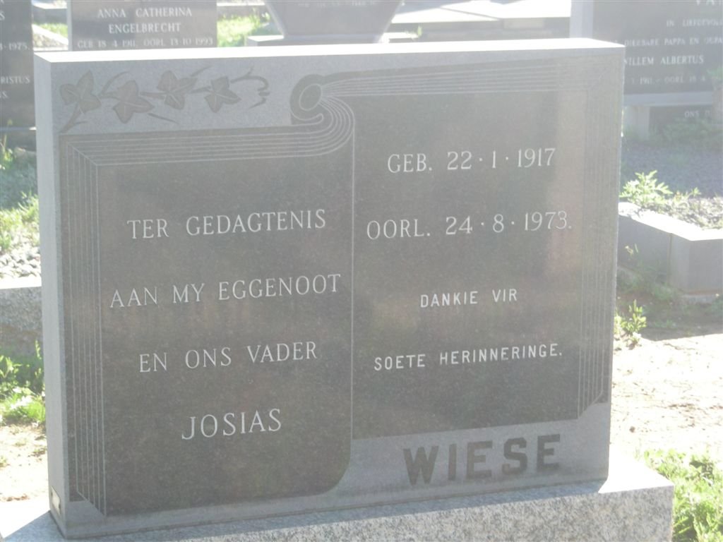 WIESE Josias 1917-1973